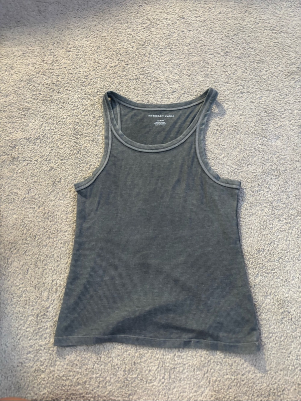 Grey long tank top American Eagle